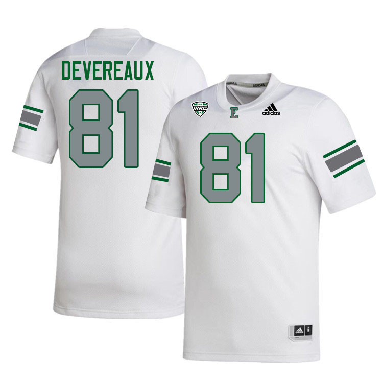 Eastern Michigan Eagles #81 Nick Devereaux College Football Jerseys Stitched Sale-White